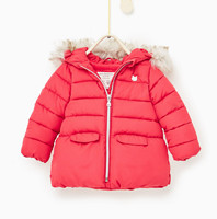 双11预告：ZARA 女婴童装 基本款绗缝棉服夹克 01255550600