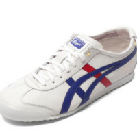 Onitsuka Tiger鬼冢虎 MEXICO 66系列中性休闲鞋DL408-0128 DL408-0146+白色/浅灰蓝 41.5