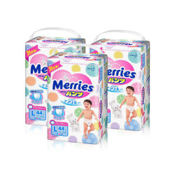Merries 花王 妙而舒 拉拉裤 L44片*3包