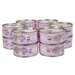 Heartlink 精灵猫 金枪鱼+虾 白肉银罐 猫罐头170g*12罐