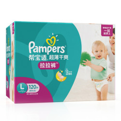 Pampers 帮宝适 超薄干爽 拉拉裤L120 