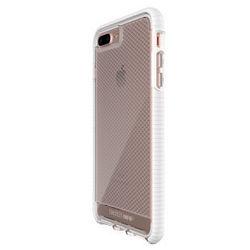 Tech21 Evo Check网纹菱格防摔保护套 iPhone7 Plus 透明白 5.5英寸
