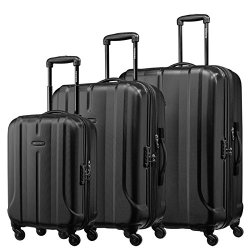 Samsonite 新秀丽 FLOREN系列 可扩展耐磨万向轮四轮拉杆箱 BQ1*09004 黑色 20寸+24寸+28寸 三件套