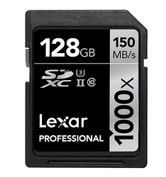 Lexar 雷克沙 1000X SDXC UHS-II U3 SD存储卡128GB