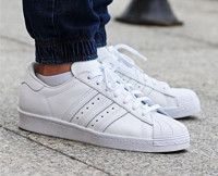 Adidas 阿迪达斯 SUPERSTAR FOUNDATION 白色低帮贝壳头小白鞋 B27136