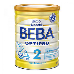 Nestle BEBA 贝巴 OptiPro系列 婴幼儿配方奶粉 2段 800g*4罐  