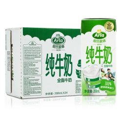 Arla 爱氏晨曦 全脂牛奶200ml*24新老包装交替