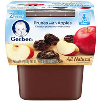 嘉宝Gerber婴幼儿辅食 2段苹果西梅泥 6个月以上 226g 美国进口