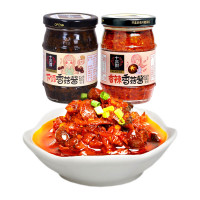 十三村 下饭菜拌面酱 原味香菇酱+香辣香菇酱 228g*2瓶
