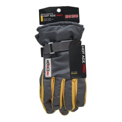 OTAFUKU GLOVE 男士防寒防水加厚保暖手套 黑+黄色 HA-323  L 标准
