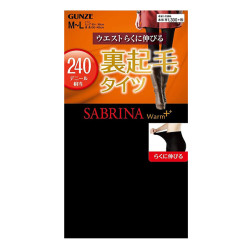 GUNZE 郡是 SABRINA Warm+ 加绒保暖连裤袜/打底袜 240D SB87 两种尺寸可选