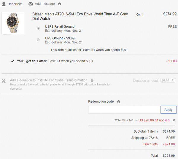 ebay 双十一精选腕表、包袋促销 （含CASIO、CITIZEN、Kate Spade等）