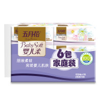 五月花 婴儿柔抽纸2层150抽*6包