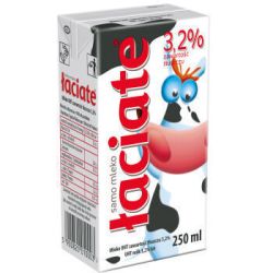 Laciate 艾鲜 高温灭菌全脂牛奶 250ml*18盒