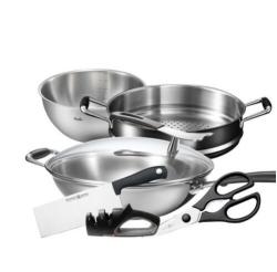 Fissler 菲仕乐 亚洲多层钢 30cm炒锅5件组 TZ00000207