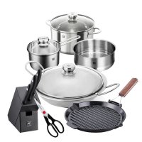 ZWILLING 双立人TWIN Living中式炒锅10件套