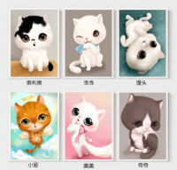 卡通动漫 猫咪钻石秀 30*38cm
