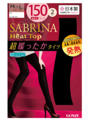 GUNZE SABRINA Heat Top SB616 吸湿发热打底袜/连裤袜150D*4双