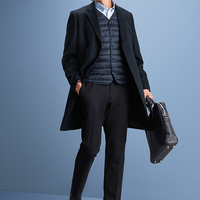 UNIQLO 优衣库 173000 男士羊毛混纺长大衣