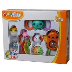 [当当自营]Auby 澳贝 摇铃系列 5只盒装摇铃 婴儿玩具 463124