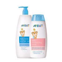 AVENT 新安怡 婴儿二合一洗发沐浴露 400Ml+保湿乳液200ml *2