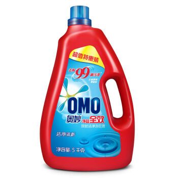 限地区：OMO 奥妙 净蓝全效深层洁净洗衣液 5kg*4件