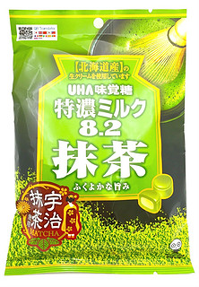 UHA 悠哈 味觉糖 特浓牛奶夹心糖 抹茶味 84g*6袋 