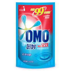 【京东超市】奥妙(OMO)洗衣液 净蓝全效深层洁净502g*3件加凑单品