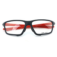 Oakley 欧克利 OX8080 黑框红腿 框架眼镜 + 1.60非球面树脂镜片
