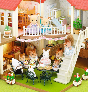 Sylvanian Families 森贝儿家族 过家家玩具 SF27528 灯光大屋 