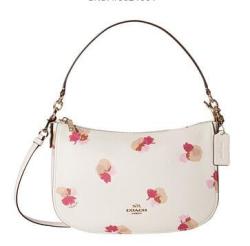COACH 蔻驰 Floral Printed Chelsea 女士真皮斜挎包