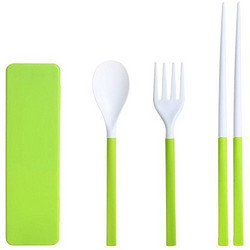 Miloxien 米珞玺恩 食品级PP折叠餐具 绿色+白色