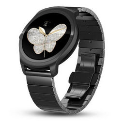 Ticwatch 2智能手表精瓷系列 语音手势交互运动计步测心率 蓝牙3G通话手表计步 精瓷3G黑钢钢版