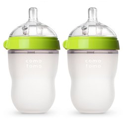 comotomo 可么多么 宽口径 硅胶奶瓶 250ml*2*2件