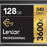 Lexar 雷克沙 3600x Cfast 2.0 专业级CF存储卡 128G（540M/s，445M/s）