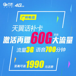 广州电信4G手机卡