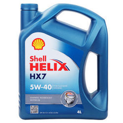 壳牌（Shell）合成机油 蓝喜力 Helix HX7 5W-40 A3/B4 SN 4L香港地区进口