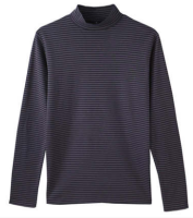 凑单品：MUJI 无印良品 M5AB902 男士条纹针织衫