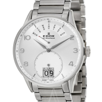 EDOX 依度 Les Vauberts系列 Day Retrograde 34006-3A-AR 男款时装腕表