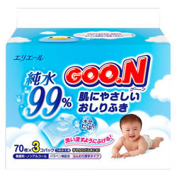 GOO.N 大王 婴儿柔湿巾 70片*3包