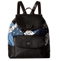 COACH 蔻驰 Canyon Quilt Denim Mini Rucksack 女士真皮双肩包