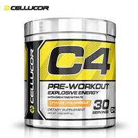 CELLUCOR 细胞肌能 C4金属能量氮泵营养粉系列 橙子味195g*3罐