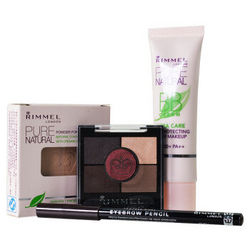 RIMMEL 净透清妍套组（美颜霜+两用粉饼+专用眉笔+五色眼影）