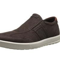 ecco 爱步 Ennio Urban 男款真皮休闲鞋 Coffee US8