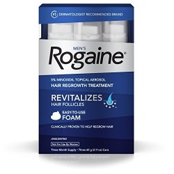 Rogaine 落健 Hair Regrowth Treatment 男用生发泡沫（60g*3支）