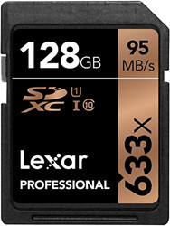 Lexar 雷克沙 专业系列 633x  SDXC UHS-1 128GB SD 卡