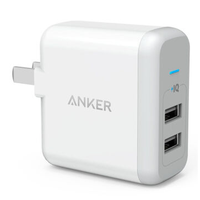 安克ANKER 24W 2口USB充电器
