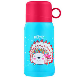 THERMOS 膳魔师 儿童保温高真空不锈钢两用瓶 550ml （红色）TCKA-550F