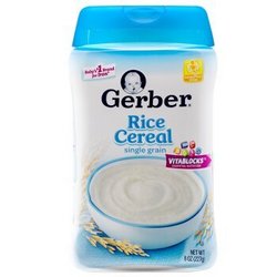 嘉宝Gerber婴幼儿辅食 米粉辅食大米米粉 一段 227g 美国进口