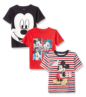 Disney 迪士尼 3 Pack Mickey 男童T恤 